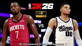 NBA 2K26 | Rockets @ Kings Ultra Realistic Gameplay | TV Broadcast | PS5 4K UHD