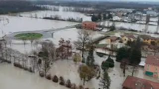 Panaro rompe gli argini tra Gaggio e Nonantola 6 Dicembre 2020