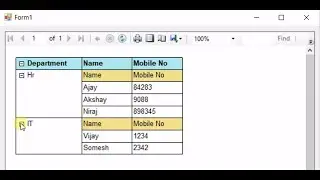 Expand and Collapse in RDLC report (C# code) | Drill down Reports