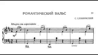 Sergey Slonimsky: Romantic Waltz