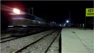 LHF EMD On Fire : TKD WDP-4B led Suhaildev Express Charges Past Dadri at 130 km/hr : Indian Railways