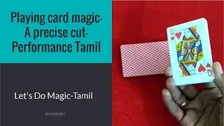 Playing card magic A precise cut Performance Tamil [சீட்டுக்கட்டு மேஜிக்]