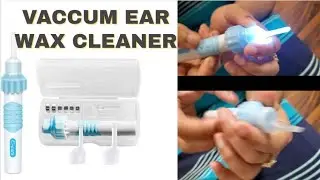 Vaccum ear wax cleaning Kit/Unboxing & review/Electric Ear Cleaner/with LED Lights