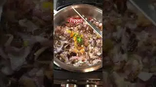 Fried Ochro and smoked Fish with Sada Roti