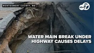 Water main break shuts down Route 355 in Montgomery County, Md., as overnight work likely