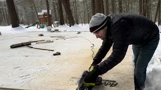 The subfloor is installed! Part of the Building a Sugarshack / Shed video series. 