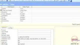 Access: Validation Rules in Tables