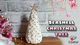 DIY Seashell Christmas tree - Coastal Christmas decoration