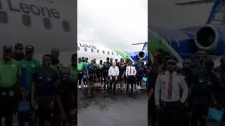 Leone Stars have safely landed in Monrovia