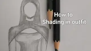 How to shading in outfit easy..#trending #costumedesign #art #fashionsketches #shading 