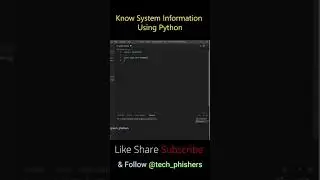 Get system information using Python
