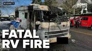 One person killed, one hurt in Everett RV fire, crews describe hoarder-like conditions