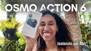 COMPREI a DJI Osmo Action 6 - TESTANDO EM BALI 🇮🇩