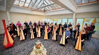 Member Ensemble Live Performance at the How To Harp Retreat 2025. Stirling, Scotland. 30th Jan 2025.
