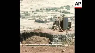 SYND 15-9-72 SCENES IN GOLAN HEIGHTS FROM ISRAELI SIDE