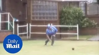Secret footage showing benefits cheat filmed playing crown green bowls