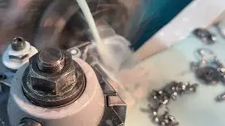 Parting off 6AL-4V Titanium on a manual lathe
