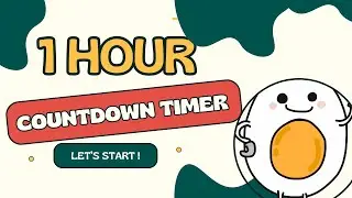 EGG COUNTDOWN ! 🥚 60 MINUTES 1 HOUR 60:00 countdown timer from 60 minutes to zero in seconds