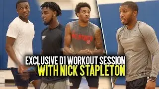 HOW TO TRAIN LIKE A D1 ATHLETE!!! Exclusive Division 1 Workout Session w/ Nick Stapleton!!