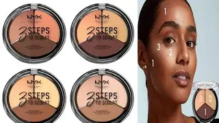 NYX PROFESSIONAL|MAKEUP 3 Steps to Sculpt Face Sculpting Contour Palette Fair|Amazon makup seller|