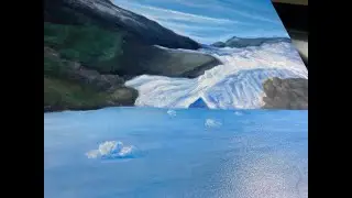 Alaskan Landscape Timelapse Oil Painting Process PART7
