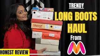 Trendy Women Long Boots Haul For Winter From MYNTRA | Try-On Haul | Vaishali&rsquo;s World #myntrahaul 