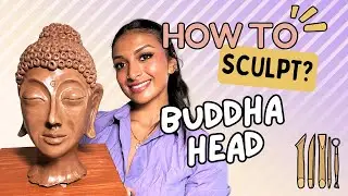 How to Sculpt a Buddha Head with Air-Dry Clay | Easy Sculpting Tutorial