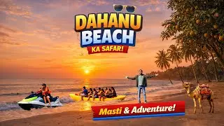 ​Hidden Gem Near Mumbai! 💎 Dahanu Beach Vlog, Mumbai ke paas sabse shaant jagah! 🌊