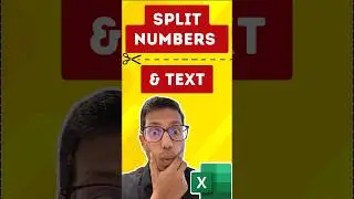 ✂️ Super Easy Formula to Split Numbers and Text in Excel #exceltricks #shorts