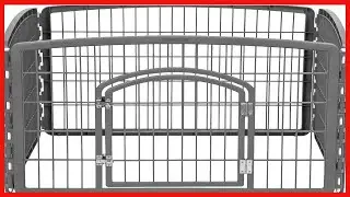 IRIS USA 24'' Exercise 4-Panel Pet Play Pen with Door for Small Dog - Indoor Puppy Pen