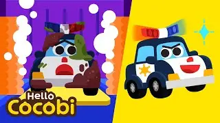 Car Wash Song🚿Street Vehicles | Rescue Team | Car Nursery Rhymes for Kids & Babies | Hello Cocobi