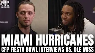 Miami Hurricanes CFP Fiesta Bowl Media Day Highlights vs. Ole Miss With Carson Beck & More