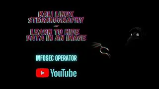 Kali Linux Steganography - How to Hide Text in an Image