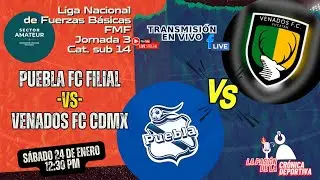 PUEBLA FC FILIAL 🆚 VENADOS FC CDMX | Cat. Sub 14 | J-3 | Liga Nacional de Fuerzas Básicas FMF