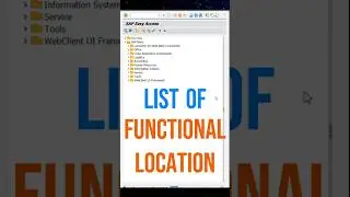 IL05 T-code | Functional Location List | SAP PM | SAP S/4HANA Tutorial
