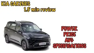 KIA CARENES 1.5 min review with all specifications || price || power and all features 
