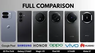 Pixel 10 Pro Fold VS Galaxy Z Fold7 VS HONOR Magic V5 VS oppo Find N5 VS vivo X Fold5 VS Mate X7