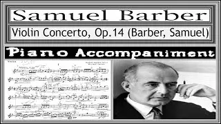 Barber, Violin Concerto Op. 14, (1st Movement) Piano accompaniment (New)