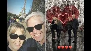 Phillip Schofield and wife seen for first time on romantic trip to Paris with daughters