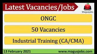 Oil & Natural Gas Corporation Ltd. | ONGC | 50 Vacancy | Recruitment 2021
