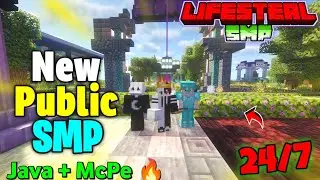 🤯 Join The NEW Public SMP Server Minecraft 1.21+ 🔥 | Java + Bedrock | 24/7 Online | Free to Join 