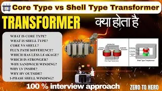 core type and shell type transformer difference | core type transformer | shell type transformer |