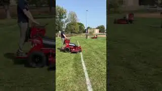 Check Out These Incredible New Electric Toro Lawn Mowers Racing Each Other #shorts