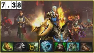 LUNA HARD SUPPORT - NEW patch 7.38 Tank Winning 3 vs 5 - dOTA gAMEpLAY