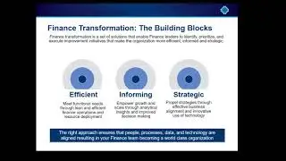 Process areas that matter for Finance Transformation