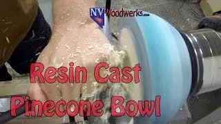 Alumilite Resin Cast Pinecone Bowl