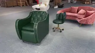 Contemporary retro style buckled shampoo chair OC8245