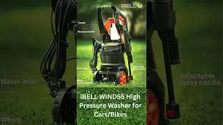 iBELL WIND55 Universal Motor 1600 W 130bar 7LMin Flow High Pressure Washer for CarsBikes #shorts