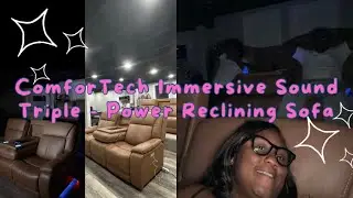 Immersive Sound Sofa | Infinity Triple - Power Reclining Sofa | Home Theater