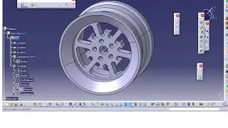 Tutorial  llanta  CATIA V5 módulo Part Design
